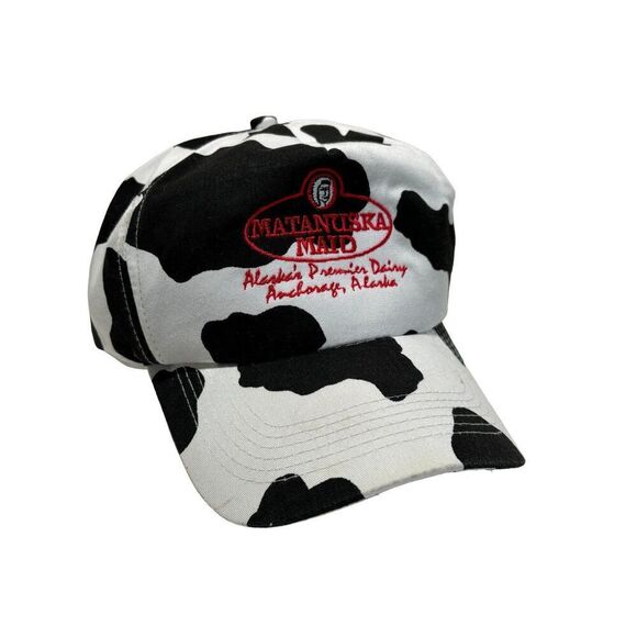 Matanuska Maid Alaska's Premier Dairy Snapback Hat‎ Cap Cow Vintage San Sun VTG - Picture 1 of 11